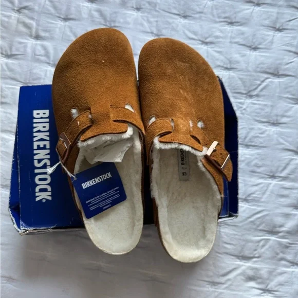 Birkenstock | Shoes | Birkenstock Tan Loafers Slipons With  display picture 3